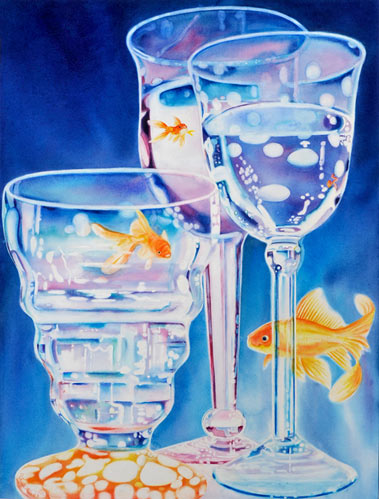 fish under glass